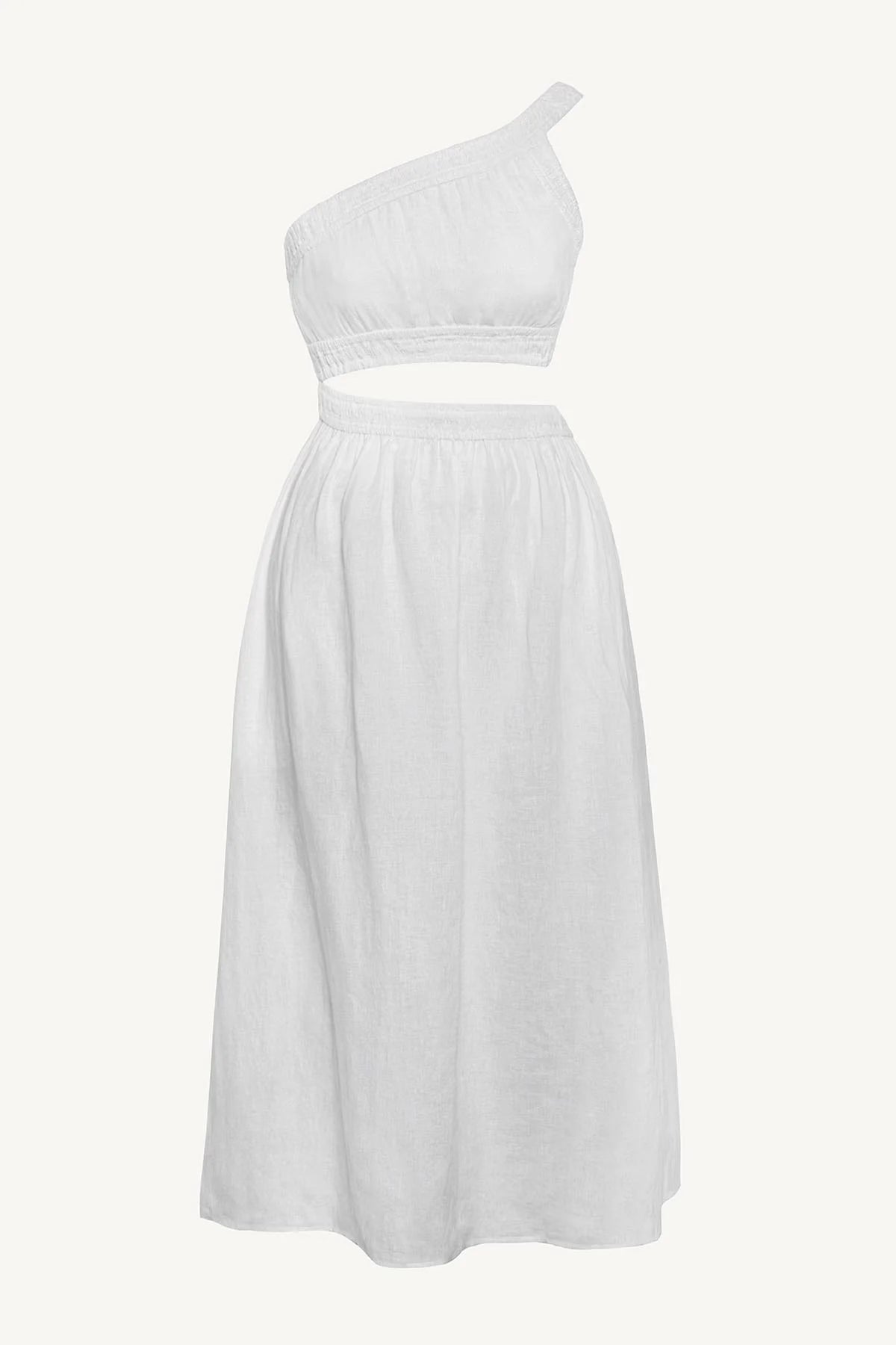 Vitamin A Reina Dress in White EcoLinen