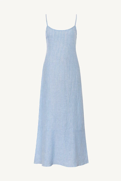 Mari Maxi Dress Summer Stripe EcoLinen