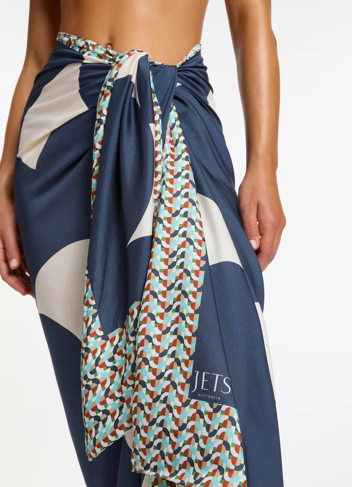 Jets Acacia Long Sarong in Steel Blue