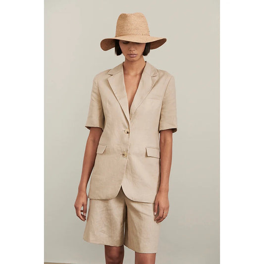 Desmonda Natural Packable Raffia Hat