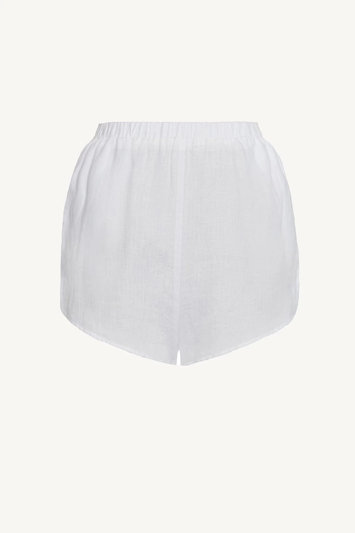 Vitamin A Tallows Linen Short in White EcoLinen