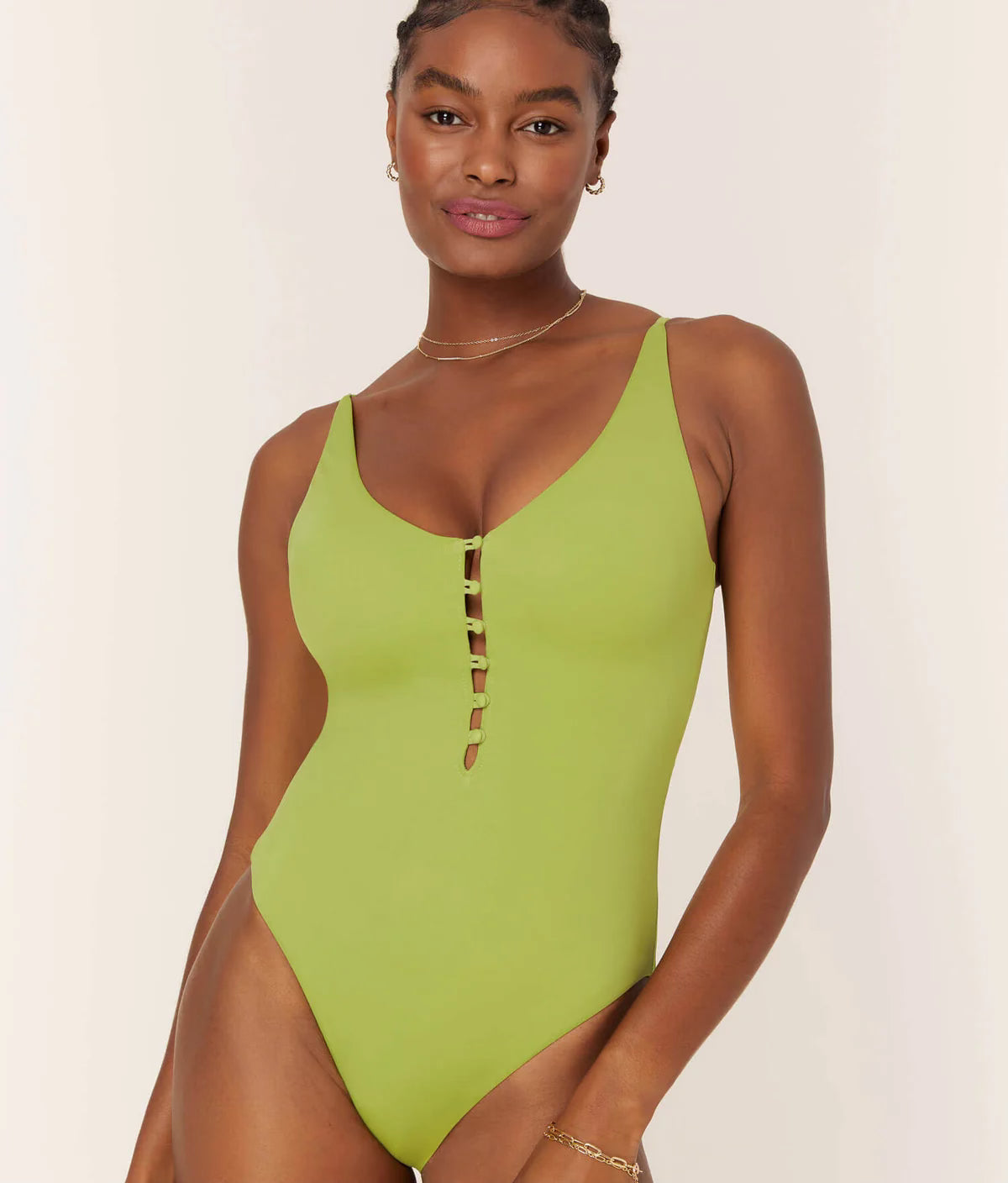 Andie Milos One Piece in Eco Nylon Avocado