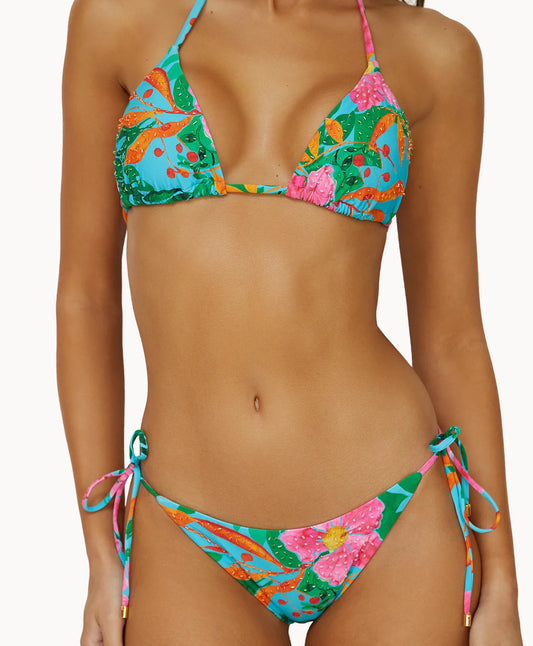 Zinnia Embroidered Tri Top