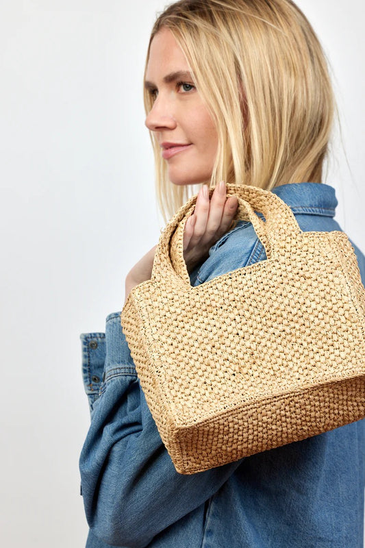 Hat Attack Mini Lulu Tote in Natural