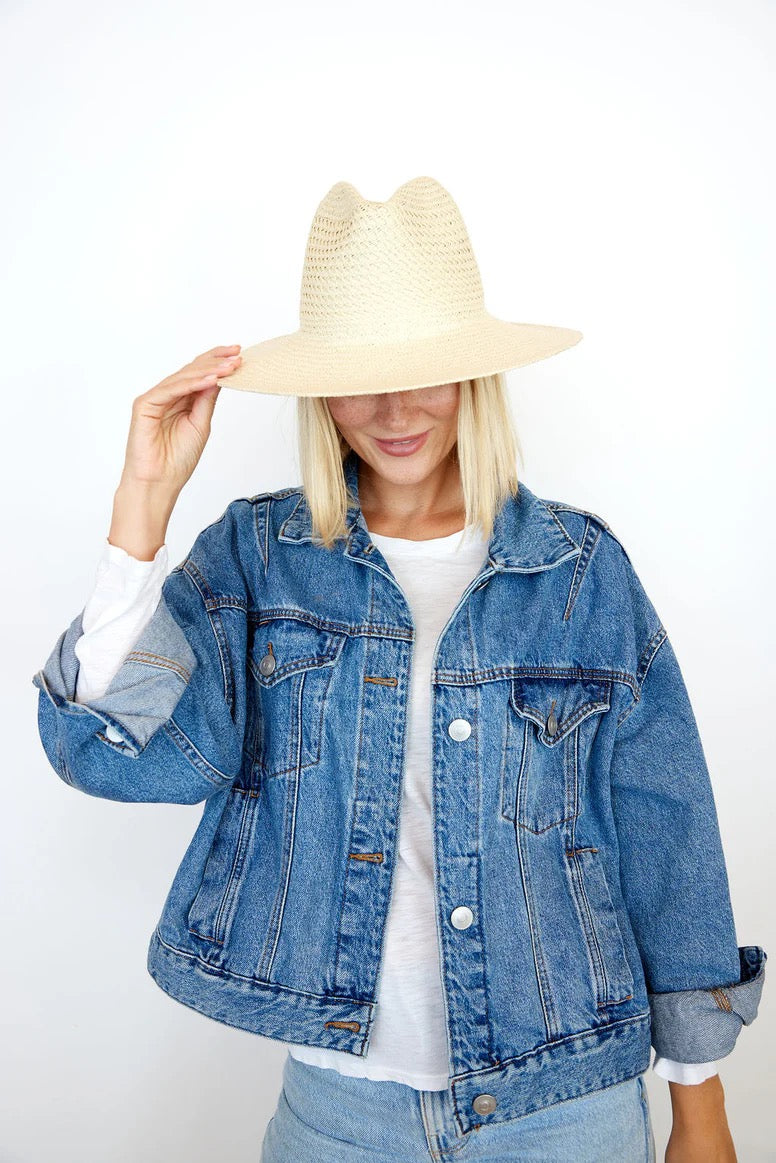 Hat Attack Luxe Vented Packable Hat in Natural