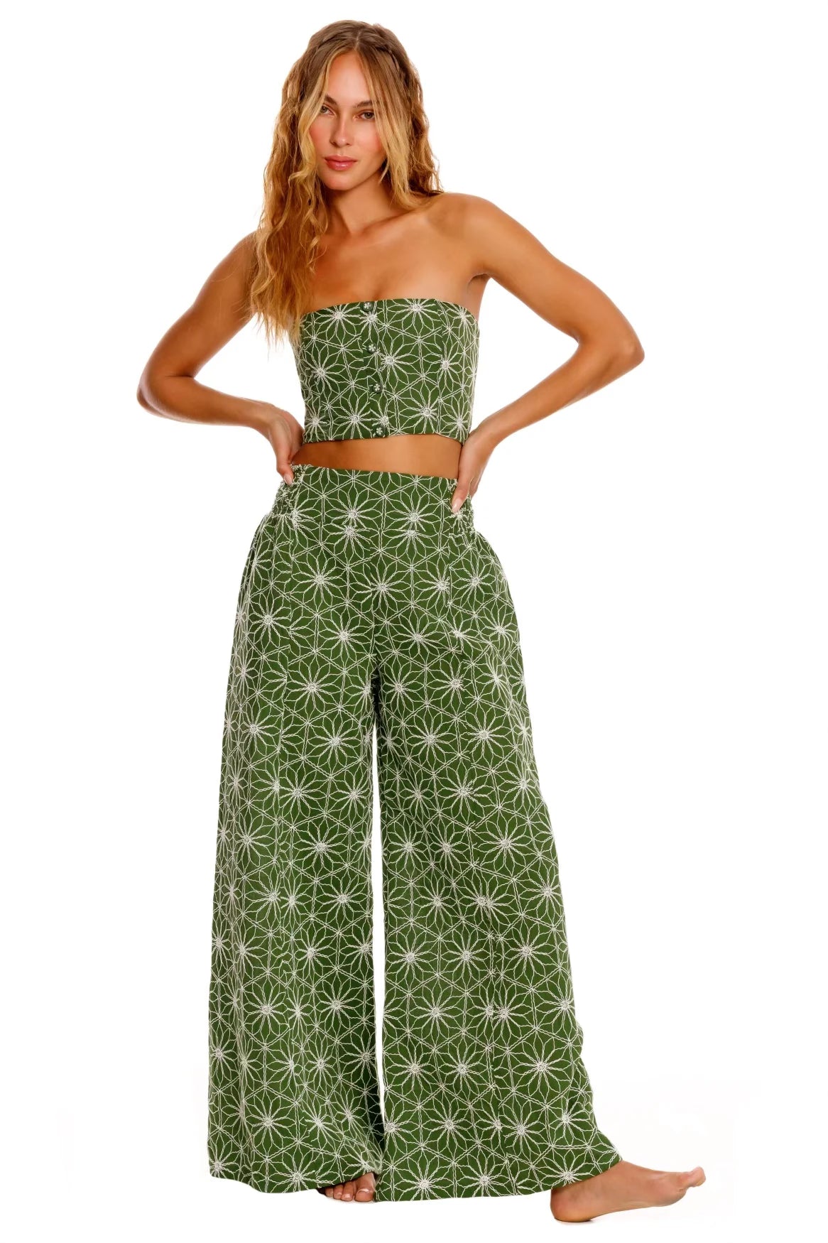 Agua Bendita Mar Vessel Wide Leg Pant