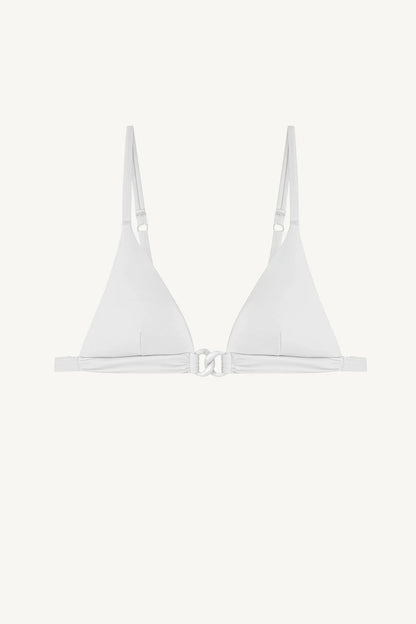 Luxe Link Bralette Top in White