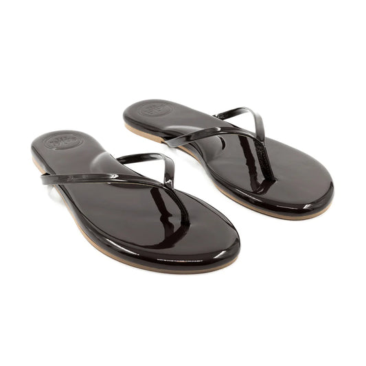 Indie Sandal Walnut Patent Vegan Leather