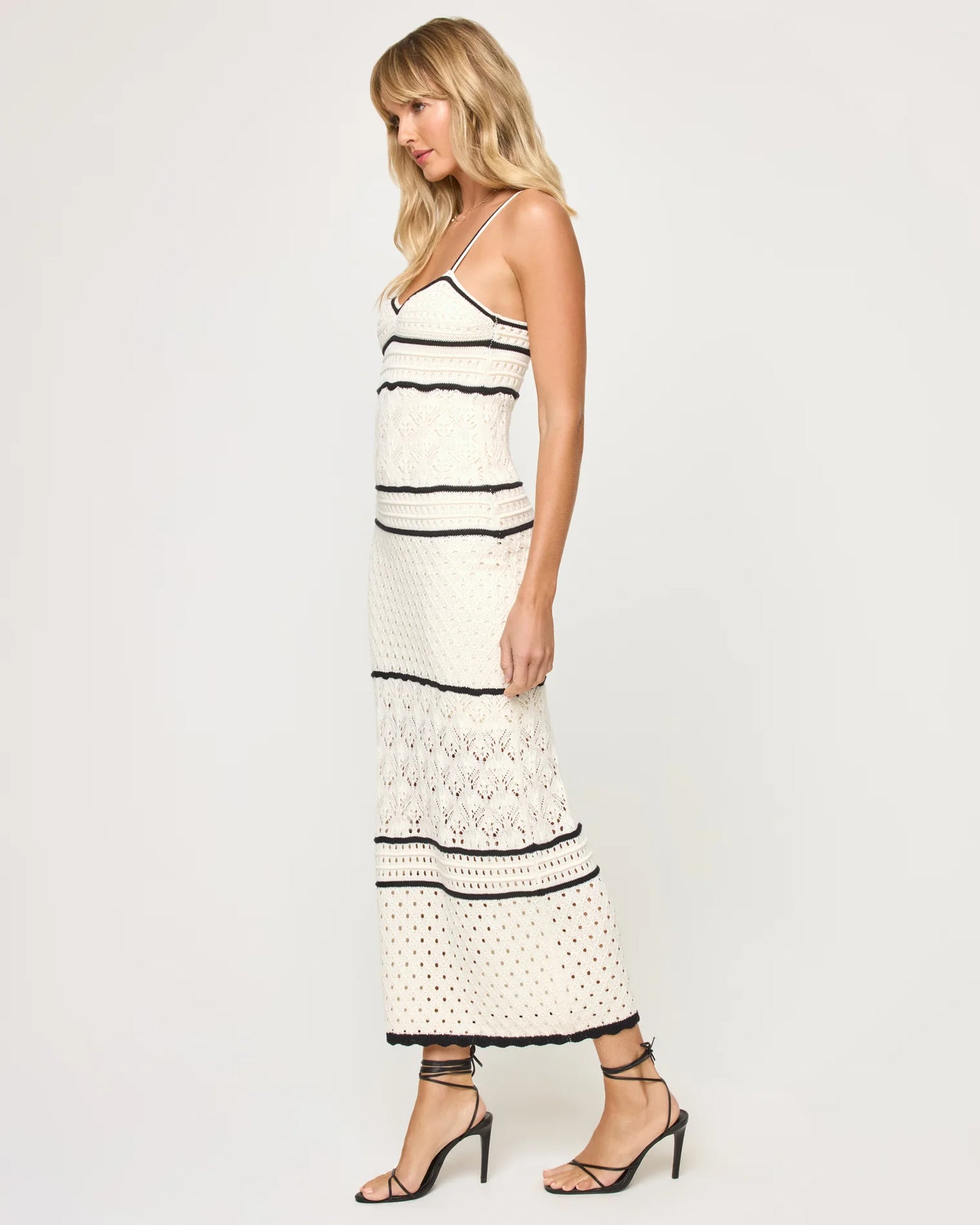 Isle of Palms Dress Cream/Black