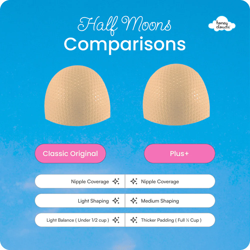 Half Moon Plus Bra Inserts Latte