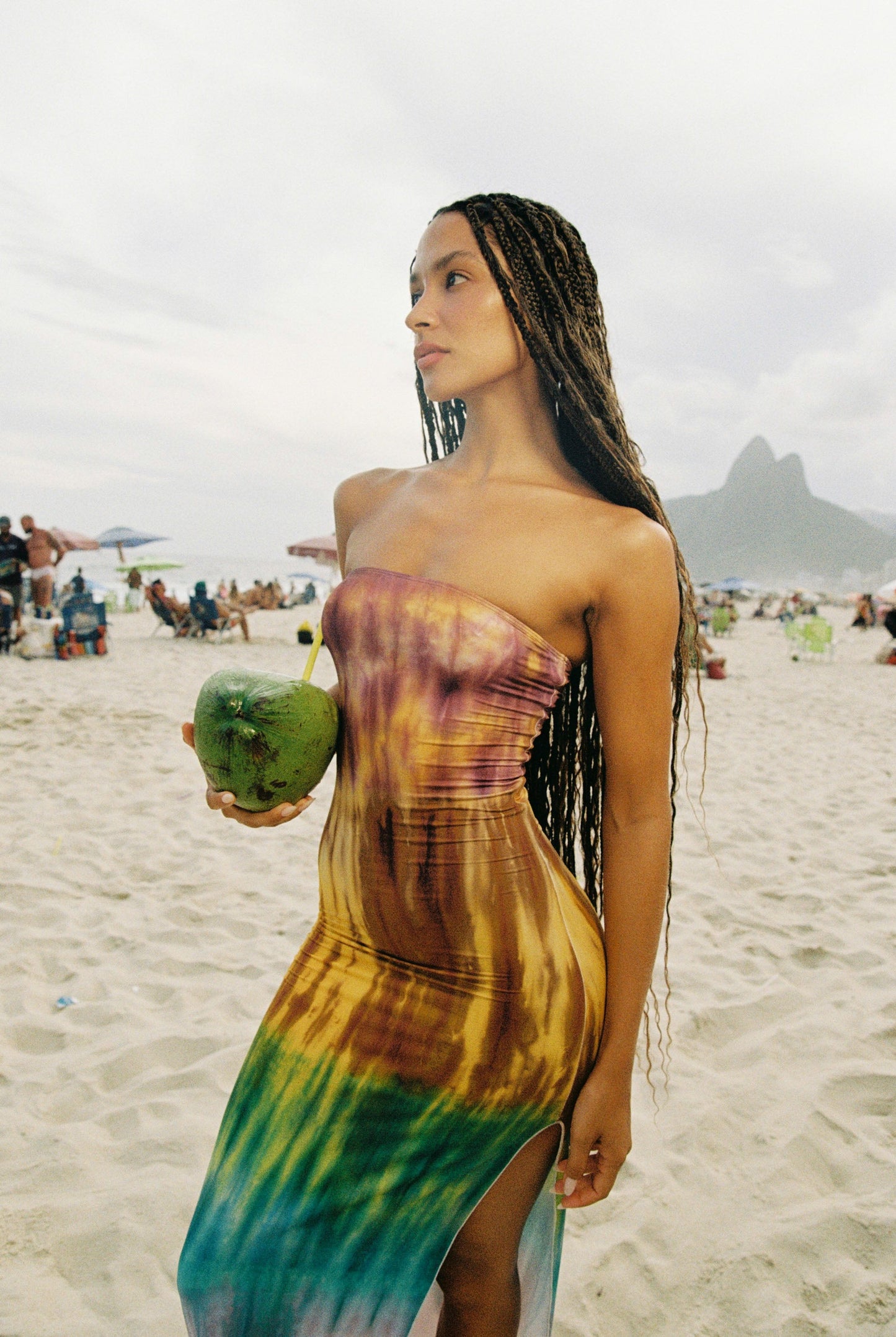 Indah Mikola Maxi Dress Equinox — back view | Belle Mar Swim