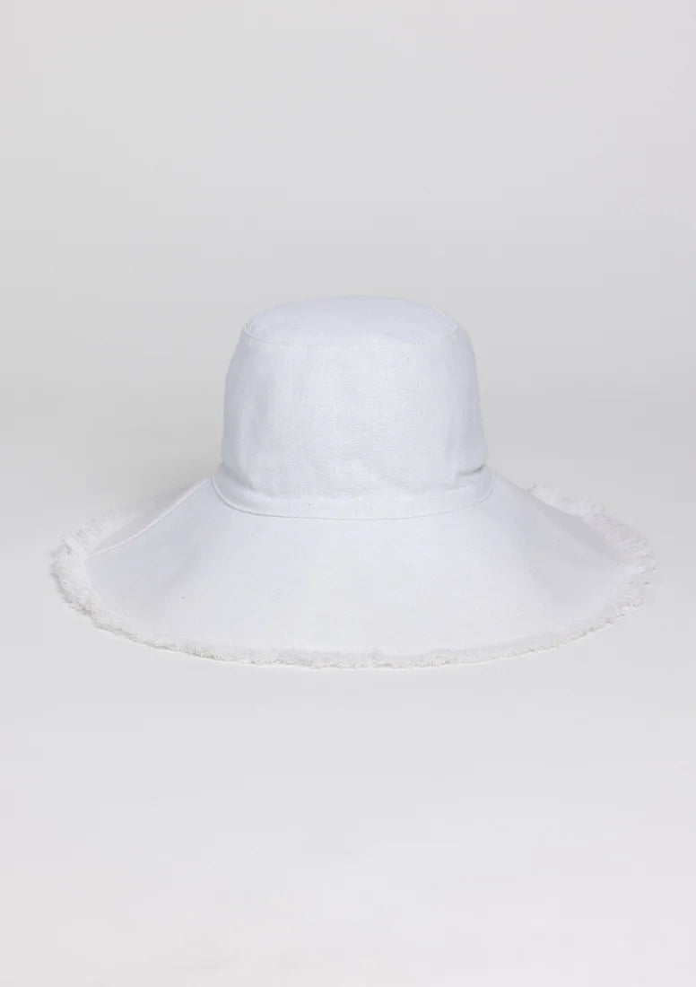 Hat Attack Canvas Packable Hat in Solid White