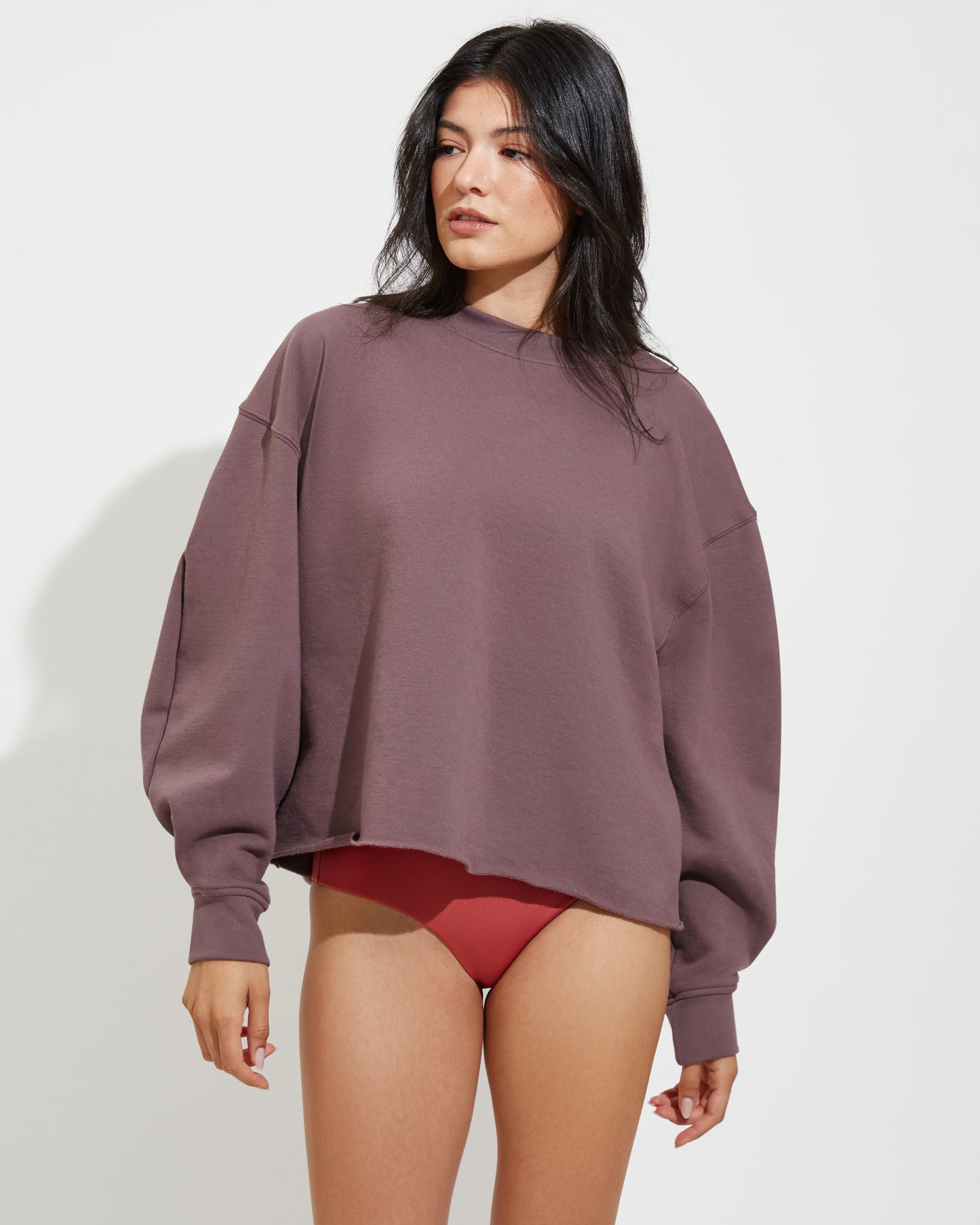 Left On Friday Field Day Sweatshirt in Stormy (Deep Taupe)