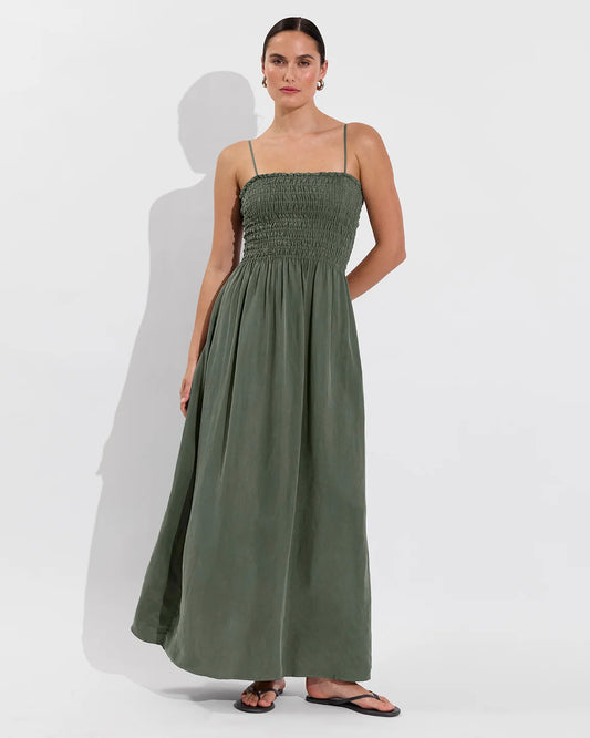 Cabana Maxi Dress Agave