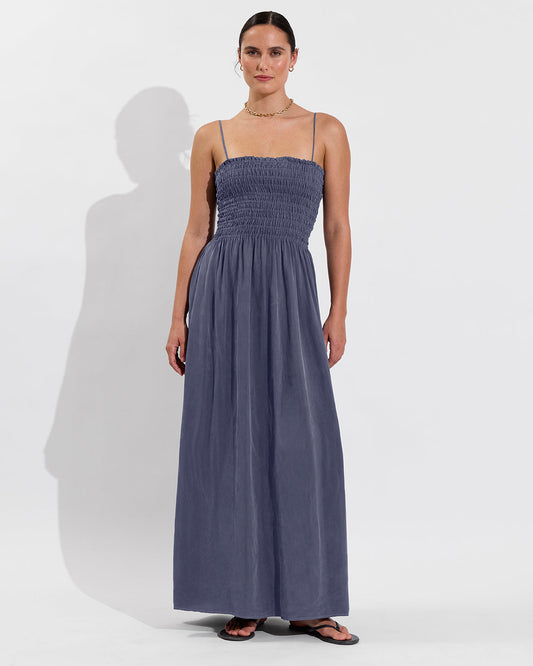 Cabana Maxi Dress Varsity - front