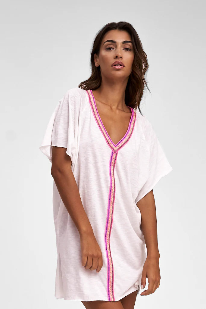Pima Mini Abaya White