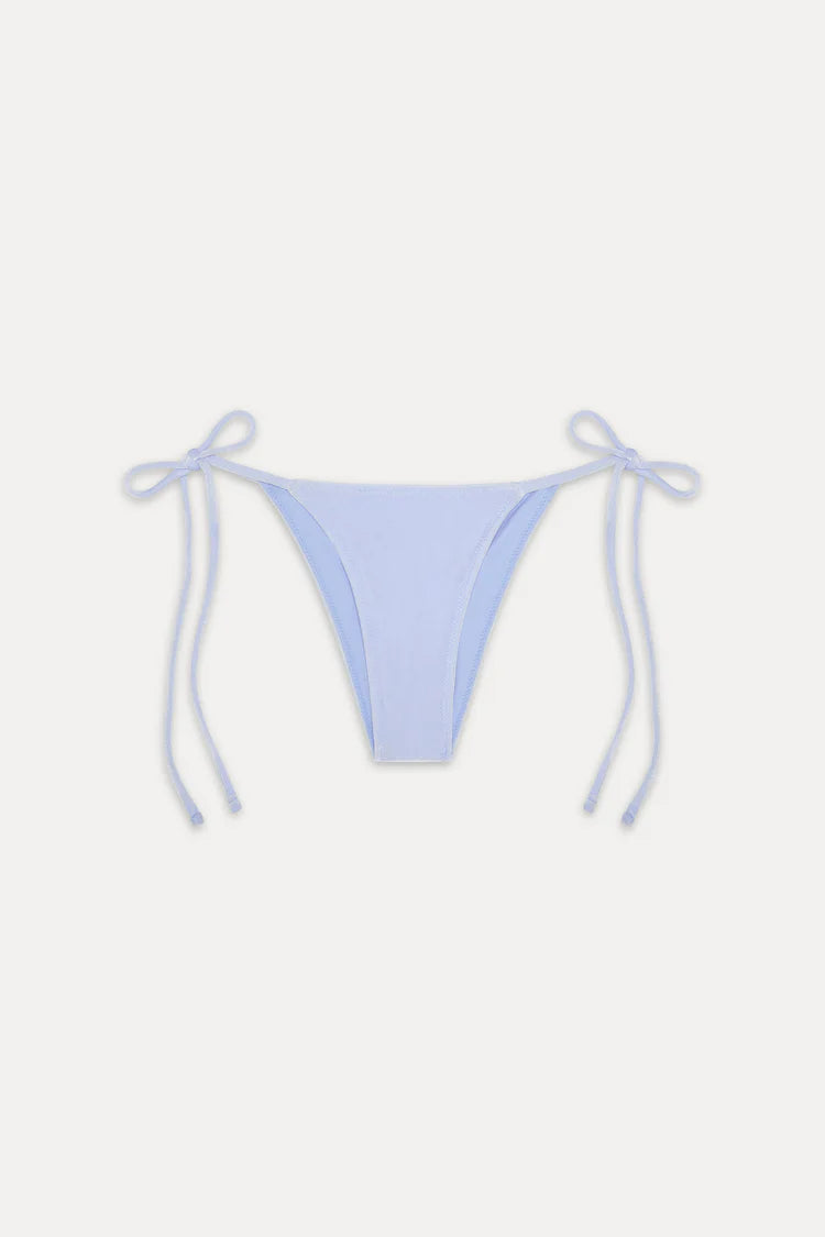 Mackenzie Cheeky Velvet String Bikini Bottom French Blue