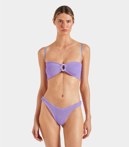 Misty Bikini With Pearly Hoop Lilac
