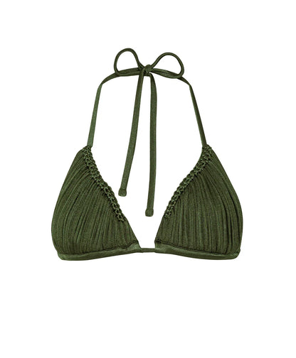 Skyla Triangle Top Olive