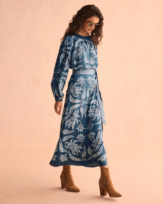 Nalini Wrap Skirt Alexia Dusk