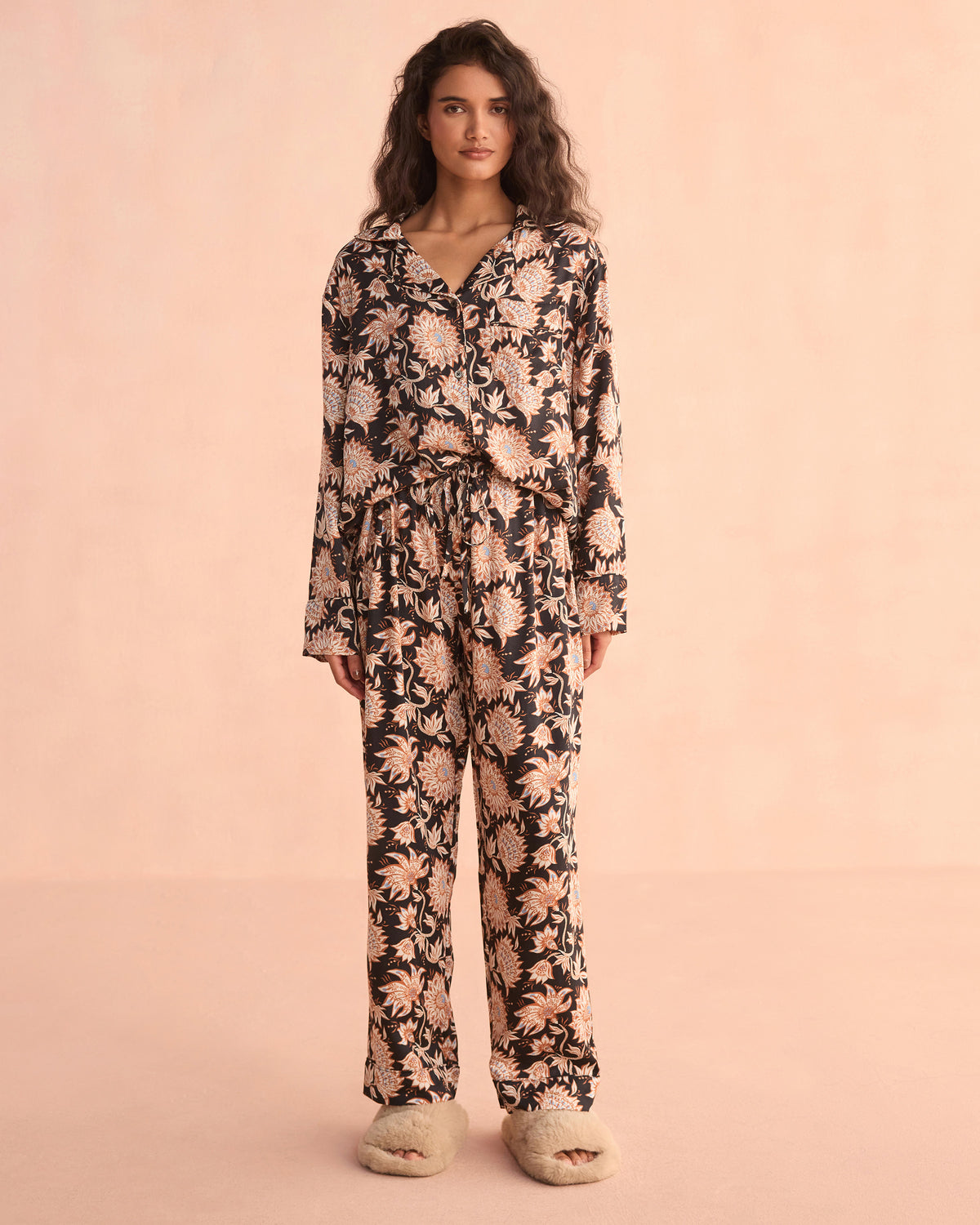 Long Sleeve PJ Set Tamara Cedar