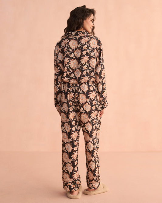 Long Sleeve PJ Set Tamara Cedar