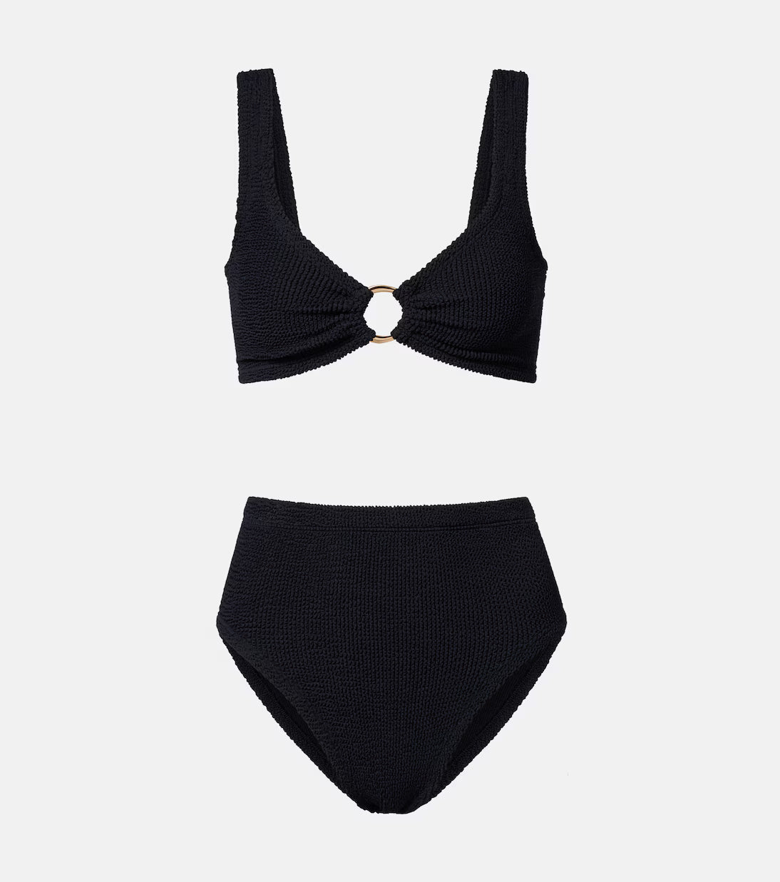 Nadine With Gold Hoop Bikini Black