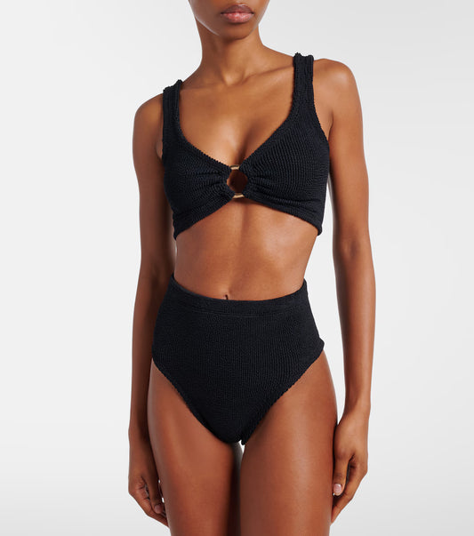 Nadine With Gold Hoop Bikini Black
