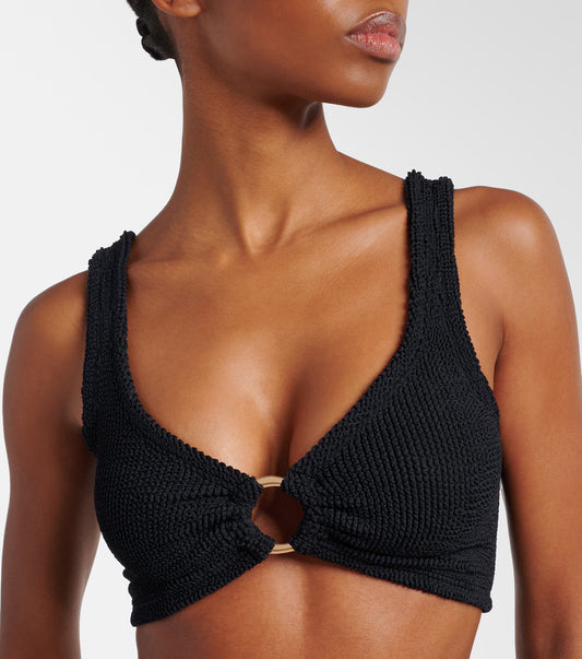 Nadine With Gold Hoop Bikini Black
