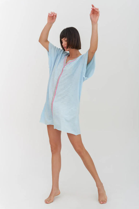 Pima Mini Abaya Celeste