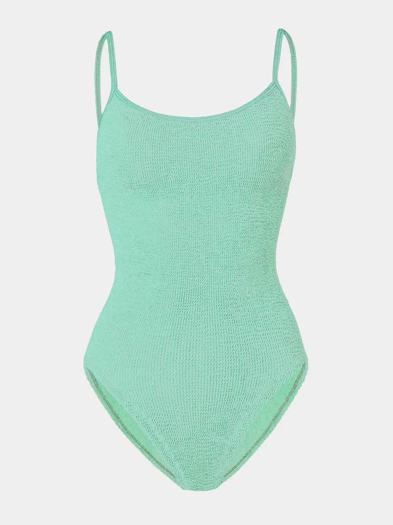 Pamela One Piece Metallic Mint
