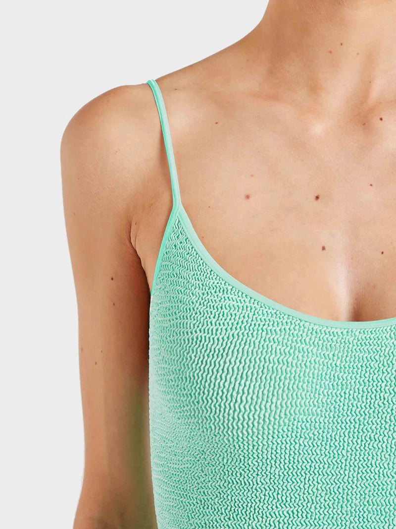 Pamela One Piece Metallic Mint