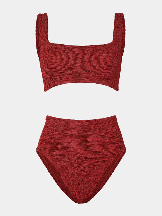 Patricia Bikini Metallic Chestnut