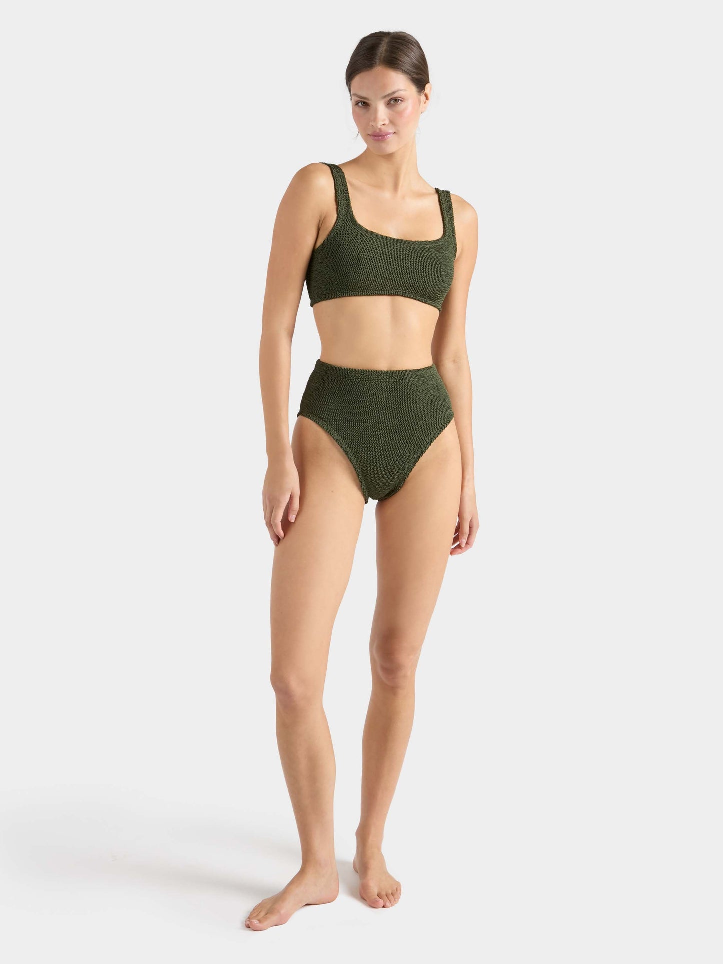 Patricia Bikini Metallic Khaki