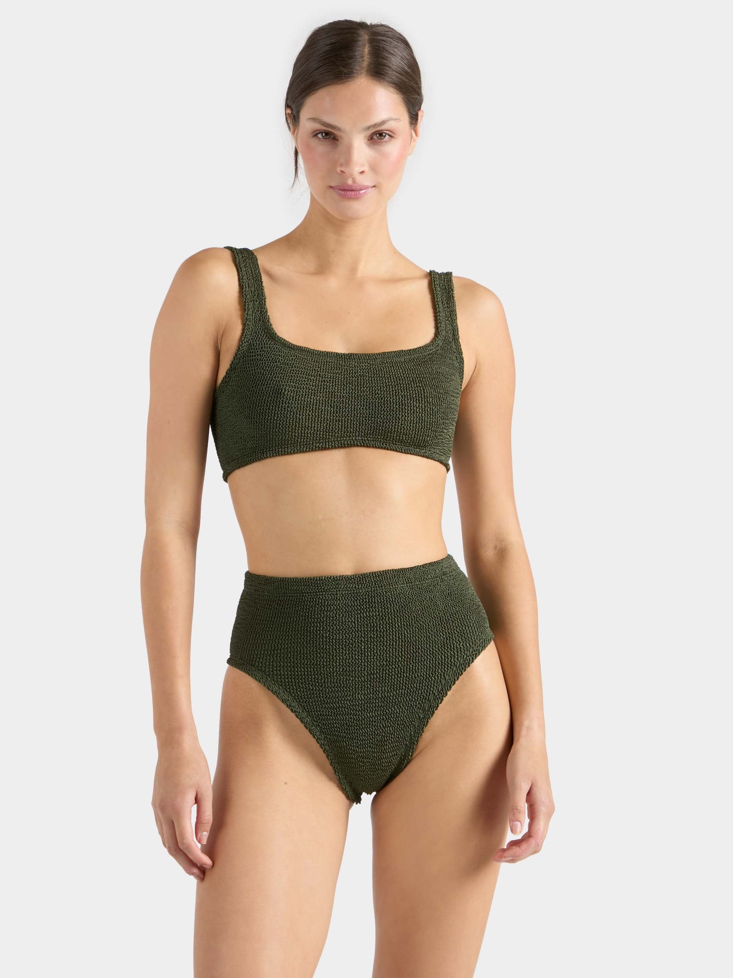 Patricia Bikini Metallic Khaki