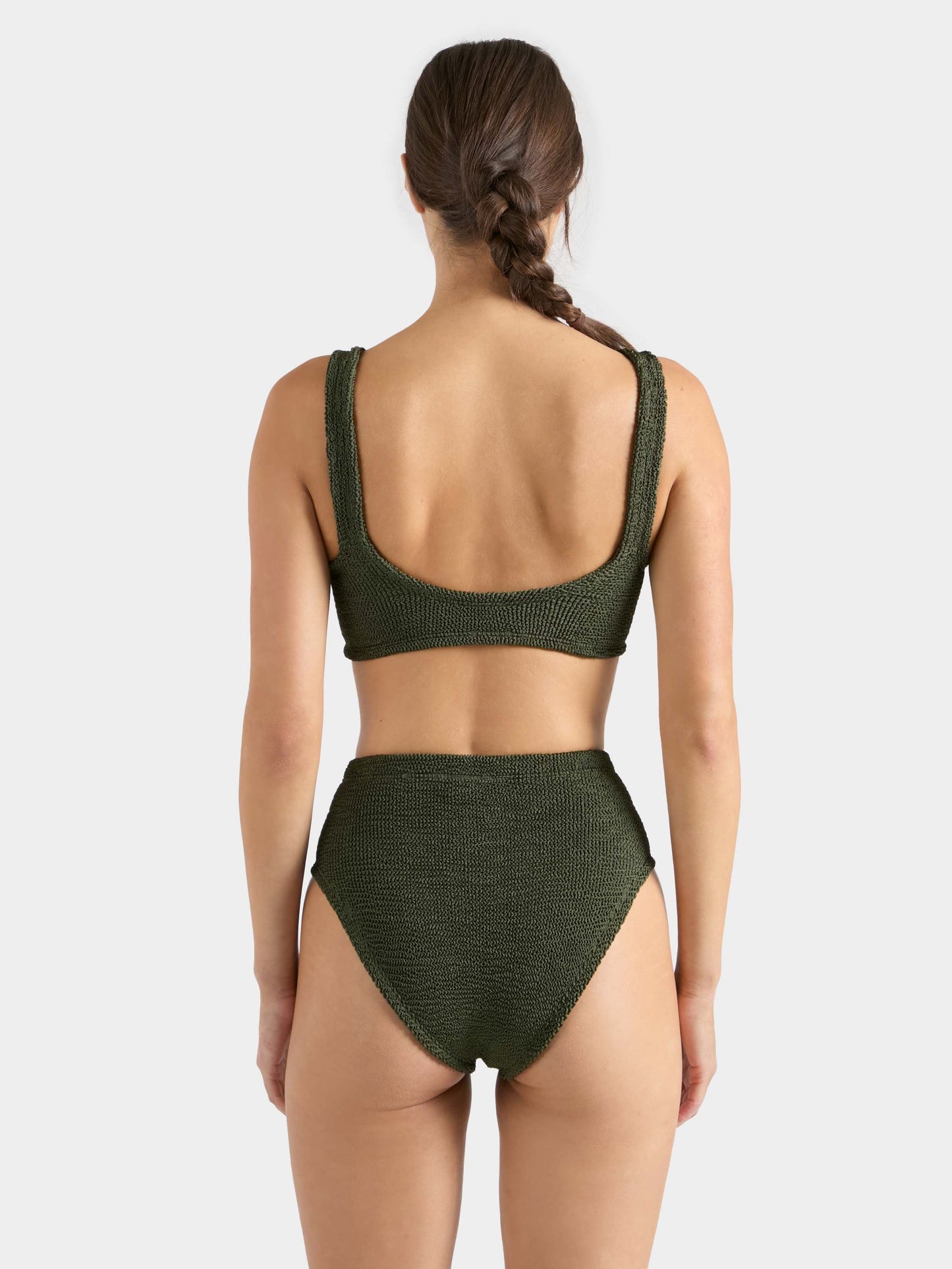 Patricia Bikini Metallic Khaki
