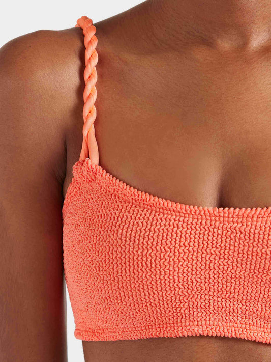 Phoebe Bikini Metallic Coral — styled view | Belle Mar Swim
