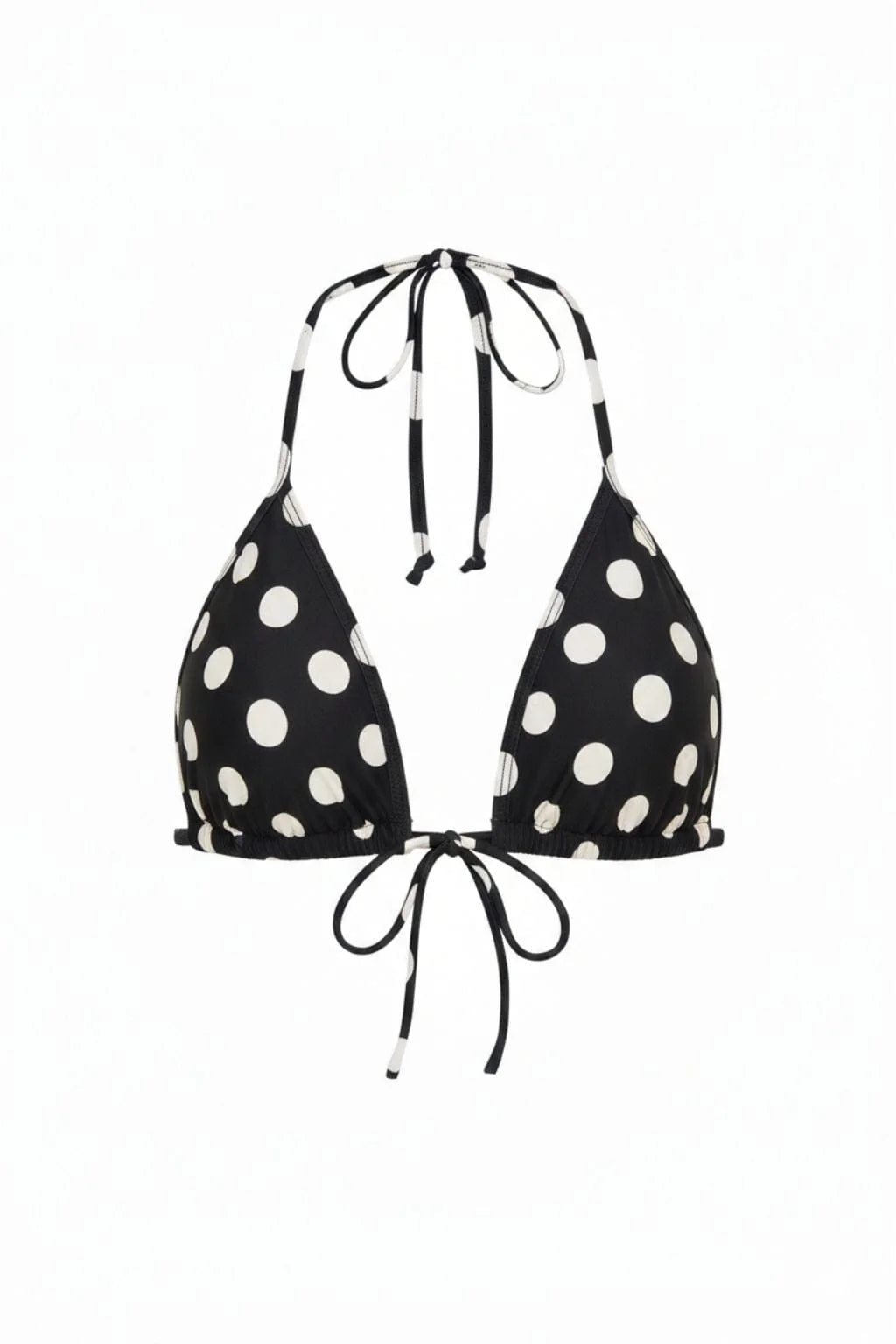 Polka Dot Binded Emma (Zig Zag Stitch) Bikini Top