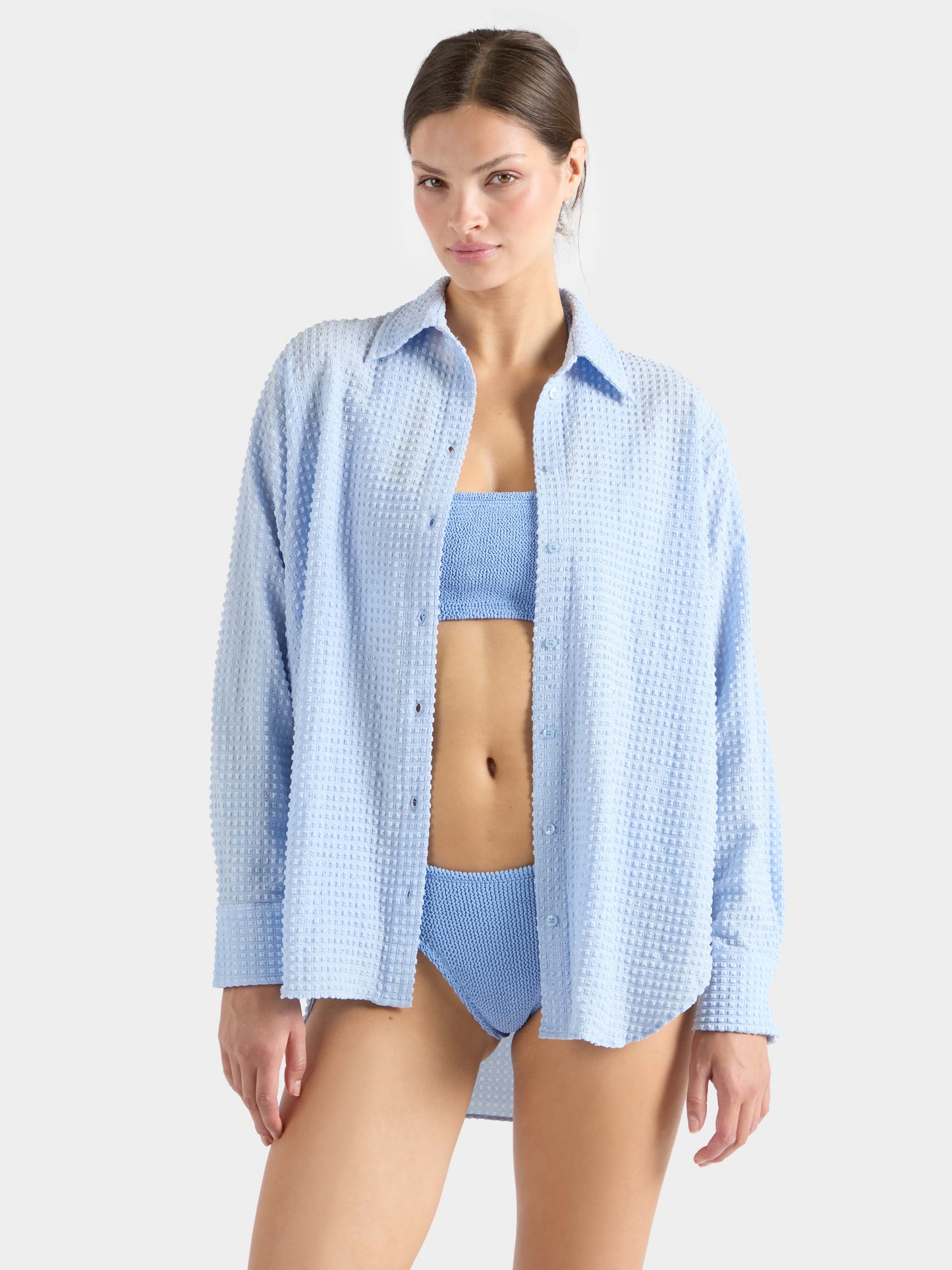 Resort Shirt Light Cornflower front