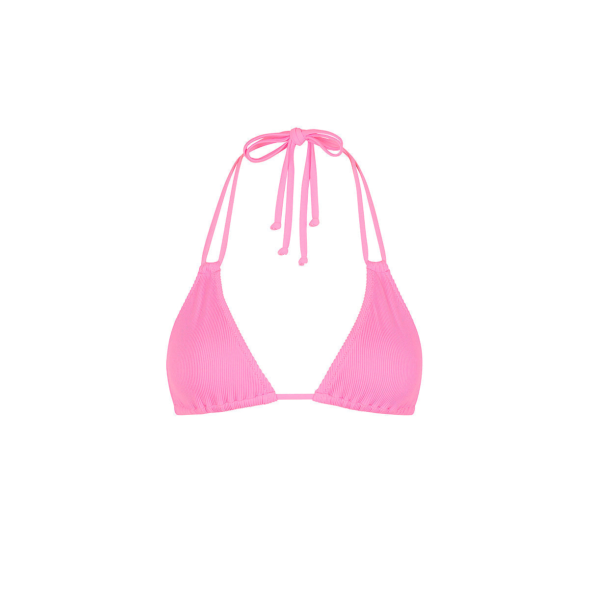 Kulani Kinis Halter Bralette Bikini Top Fairy Floss — front view | Belle Mar Swim