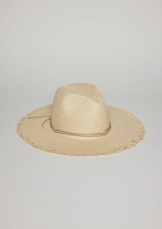 Hat Attack Fringed Traveler Continental in Natural/Natural