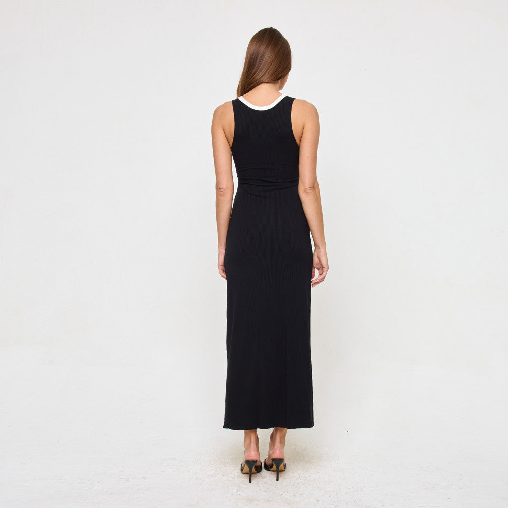 Steph Dress Black/Cream
