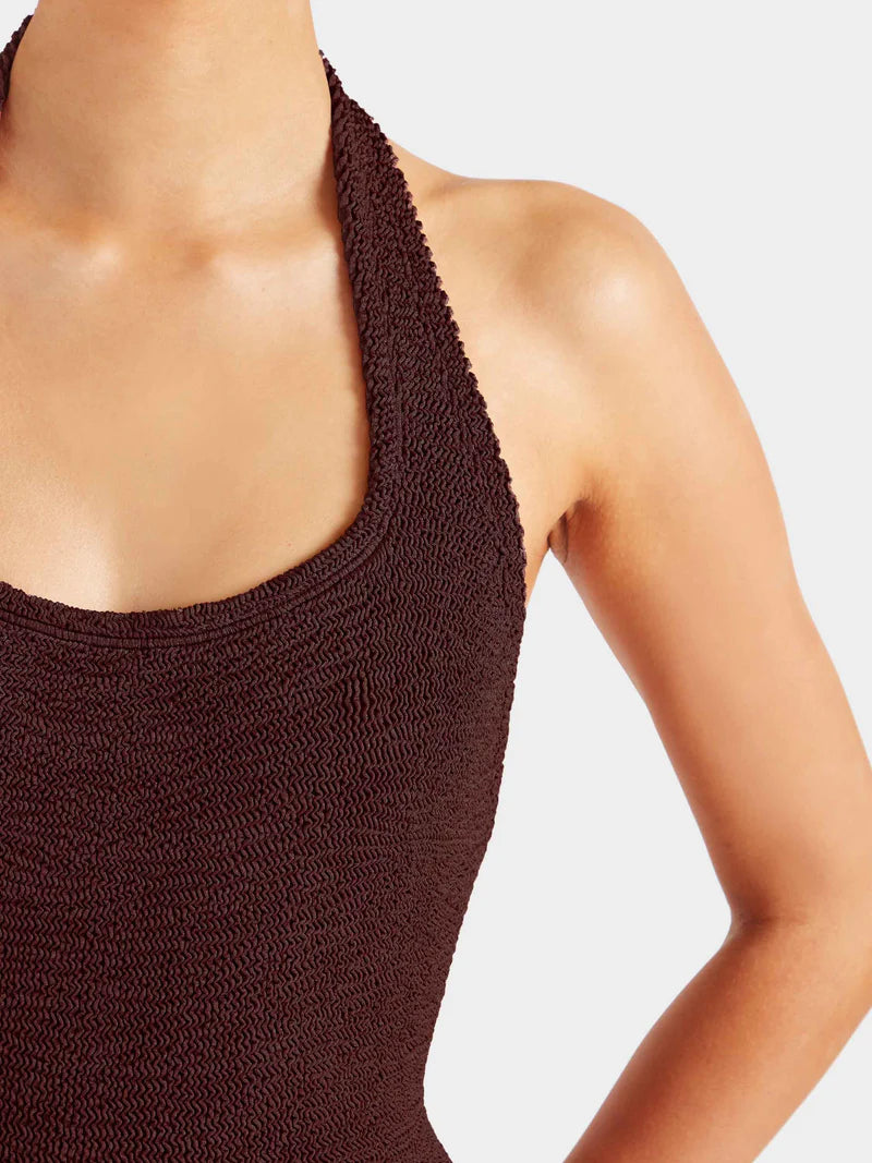 Sandy One Piece Metallic Chocolate