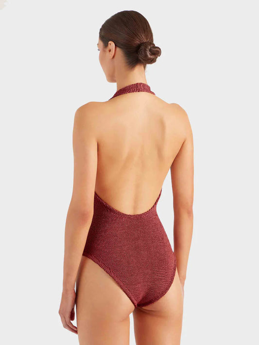 Sandy One Piece Metallic Rosewood