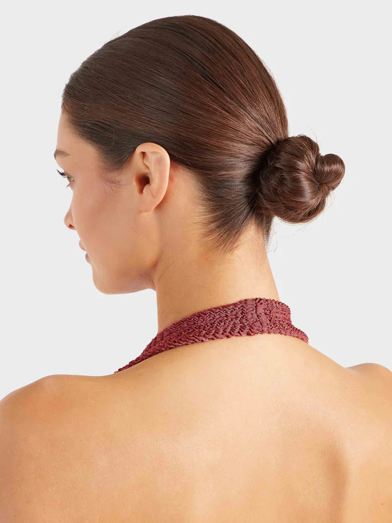 Sandy One Piece Metallic Rosewood