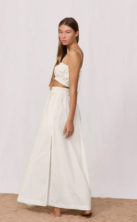 Mikoh Delia Maxi Skirt in Bone