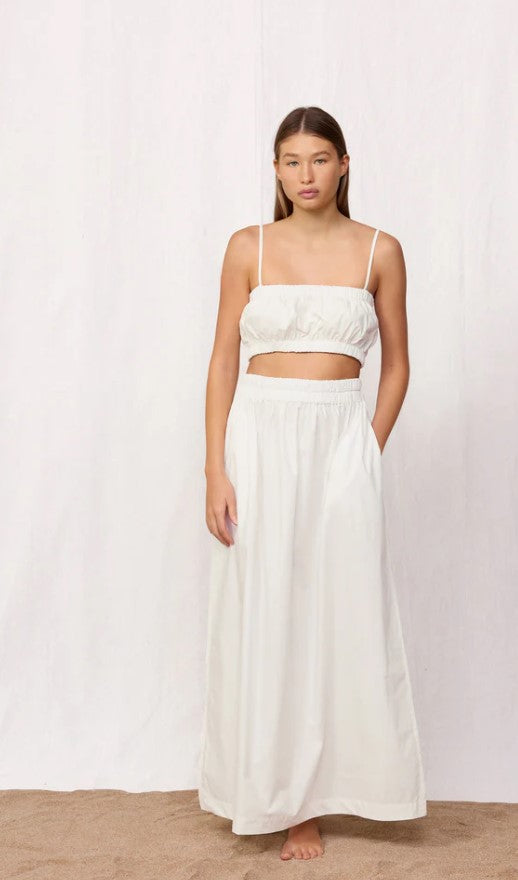 Mikoh Delia Maxi Skirt in Bone