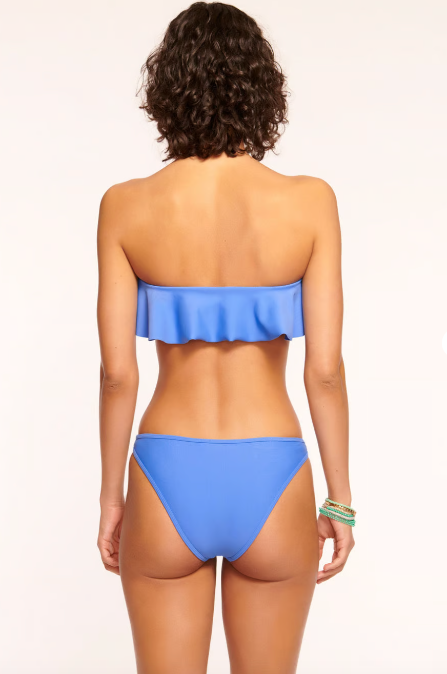 Ramy Brook Isla Low Rise Bikini Bottom in Serene Blue