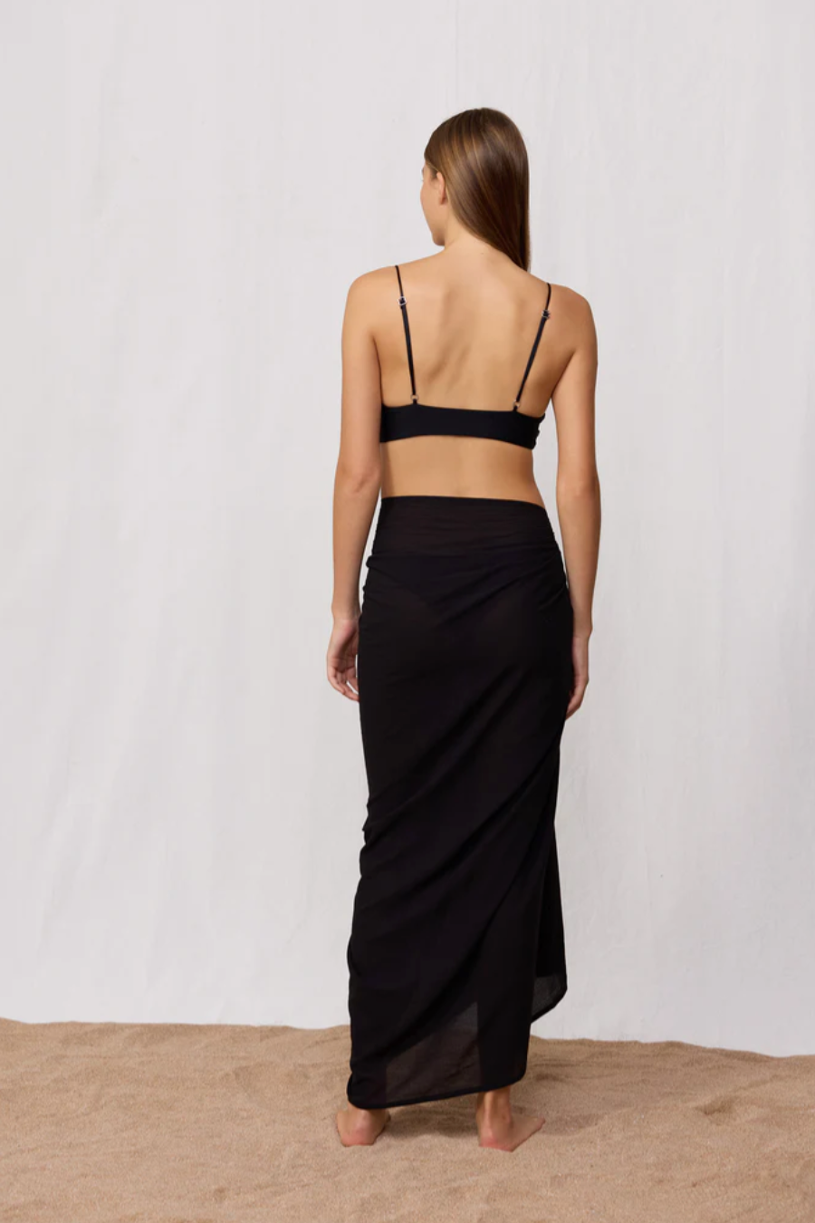 Mikoh Ahe Long Sarong Wrap in Night