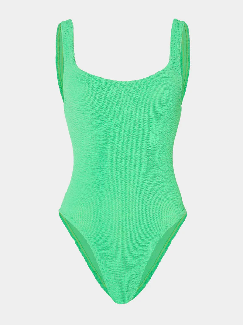 Square Neck One Piece Lime